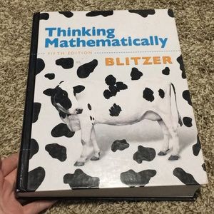 Thinking Mathematically 5th edition Blitzer text